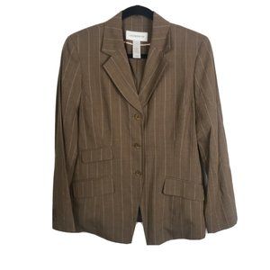 NWT Liz Claiborne Blazer Suit Jacket Brown
